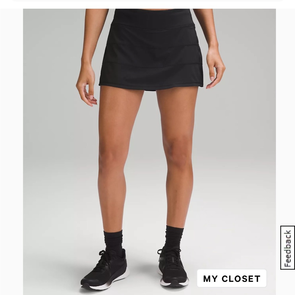 Black Athletic Skirt Lululemon